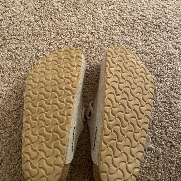 Size Eur 41 Birkenstock Boston Wool Clogs Beige (Eggshell) - Picture 4 of 5